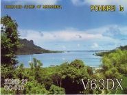 V63DX V6A Pohnpei Island Carolin Islands Federal States of Micronesia